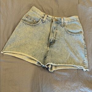 Vintage Abercrombie Classic High-Waist Light Blue Denim Shorts
